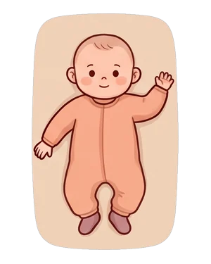この服装を着た子供のイラスト