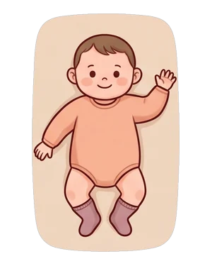 この服装を着た子供のイラスト