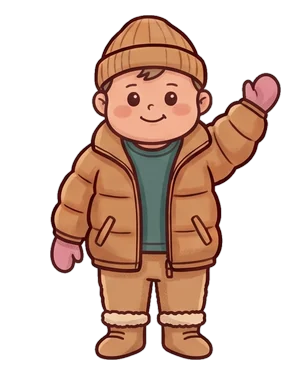 この服装を着た子供のイラスト