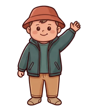 この服装を着た子供のイラスト